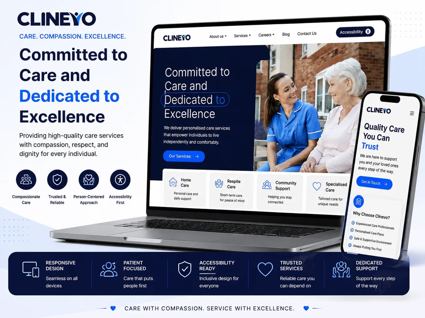 Clinevo Healthcare Services Web Platform —