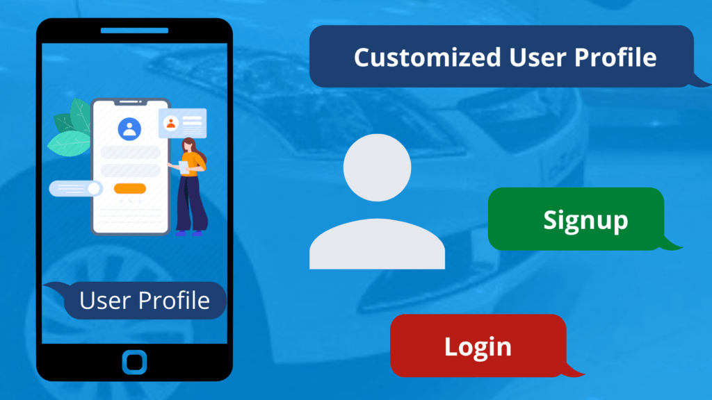 Customized User Profile in Car Dealership App