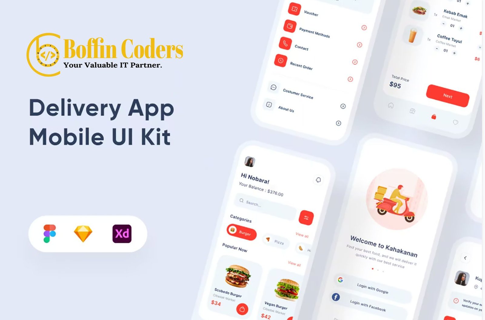 Delivery App Mobile UI Kit