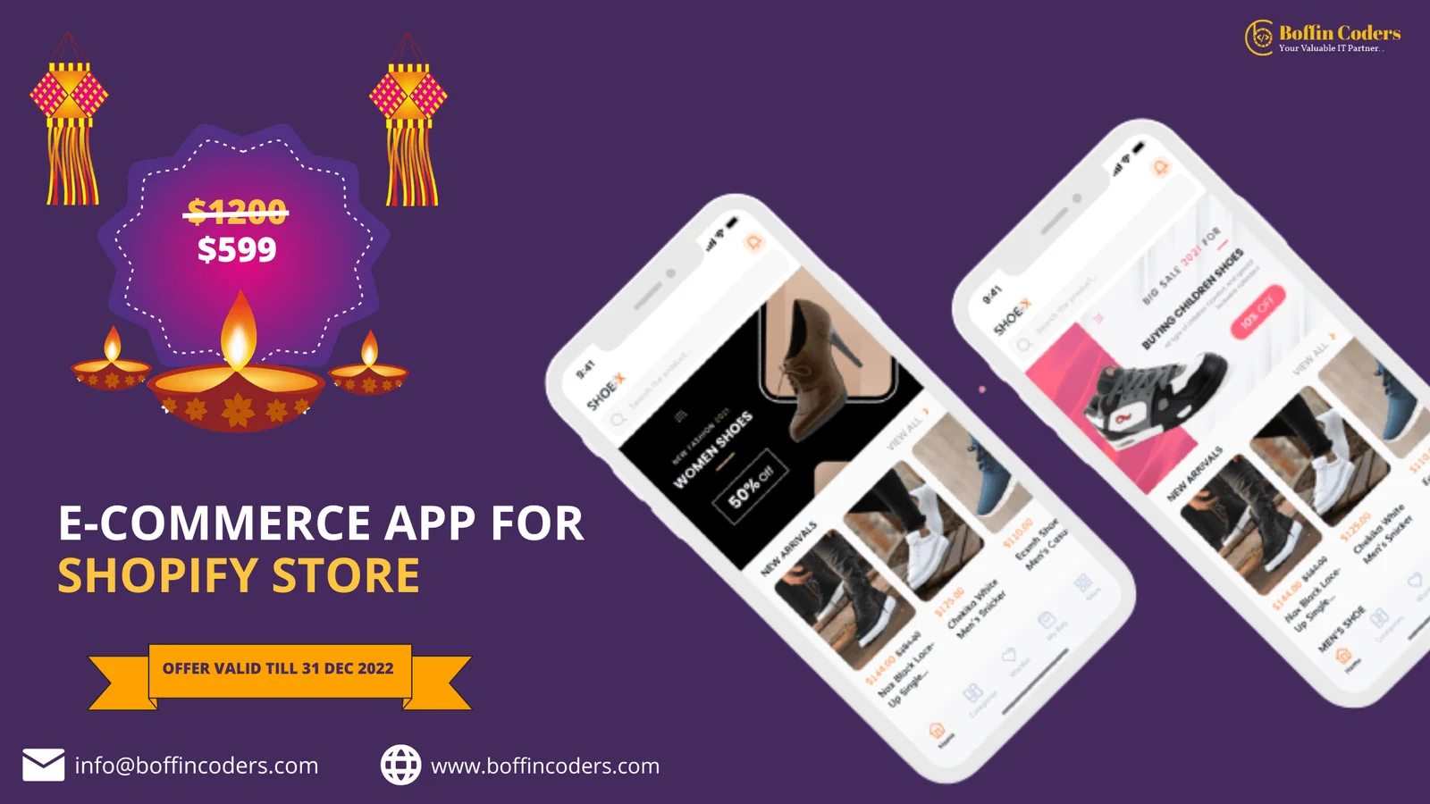 Build Mobile App for Shopify Web Store in Just $599