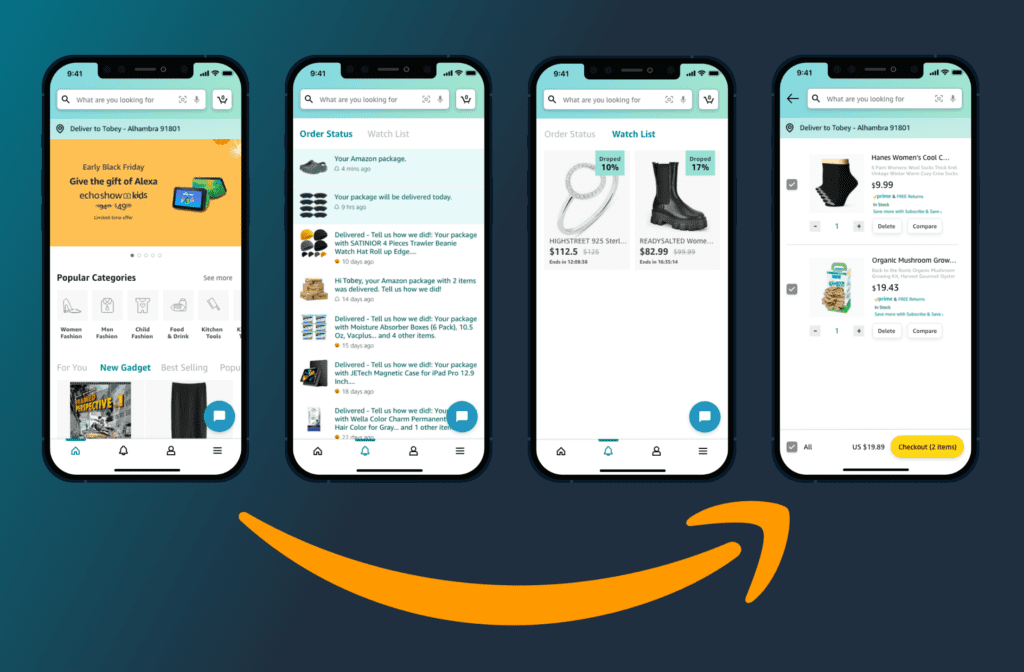 Amazon - e-commerce mobile apps