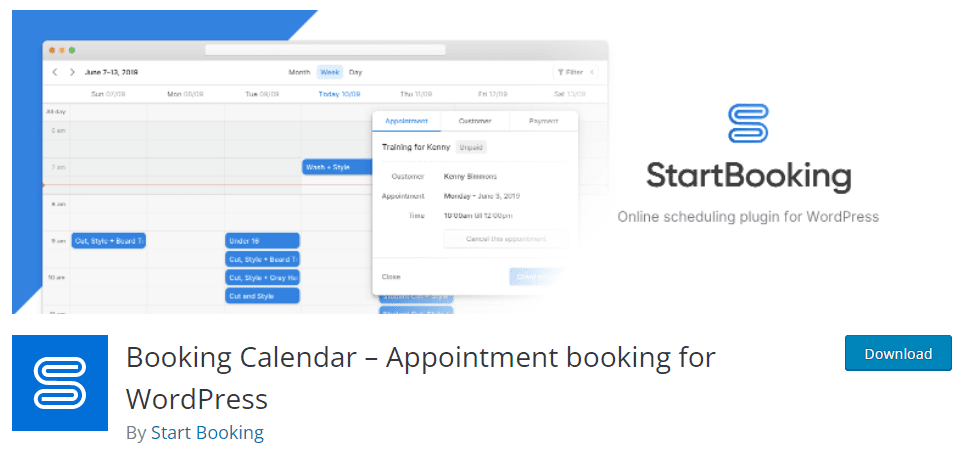 Start Booking - WordPress Appointment and Booking Plugins